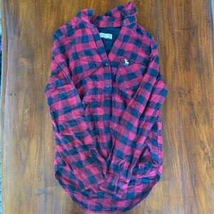 Abercrombie kids plaid shirt 13/14